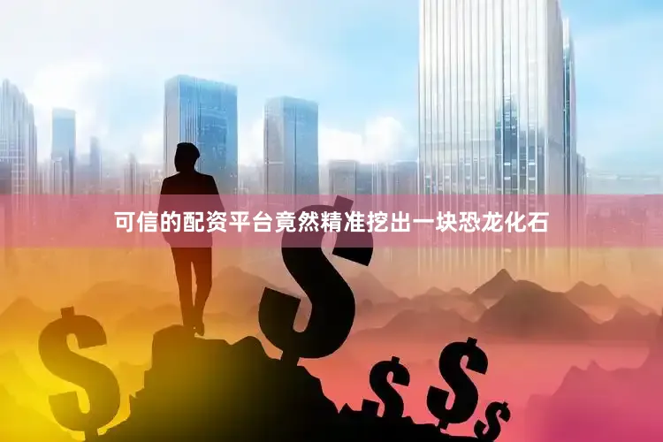 可信的配资平台竟然精准挖出一块恐龙化石